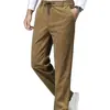Venta al por mayor transfronteriza de pantalones casuales de pana para otoño e invierno, nuevos estilos para hombre, corte holgado, tallas grandes, pantalones de trabajo rectos para hombres jóvenes y de mediana edad