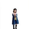 Vestido para Niña Estilo Academia Británica Cuello Marino Vestido Largo 26 Otoño Nueva Moda Comercio Exterior Ropa Infantil al por Mayor 3-8 Años