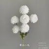Flores Artificiais Brancas para Decoração de Casamento, Flores de Seda, Ornamentos de Flores Artificiais, Arte Floral Seca, Materiais de Rosa, Arranjo de Flores para Corredor, Arranjo de Parede e Chão