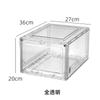 Caixa de sapato de acrílico totalmente transparente armário para tênis caixa de armazenamento display/plástico aj porta lateral artefato para dormitório de carro