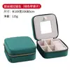 Cremallera simple portátil caja de joyería de franela caja de almacenamiento de anillos pendientes coreanos caja de regalo de joyería fábrica mayorista