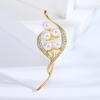 Moda coreana Broche Ramo Perla Diamante aleación pin planta ramillete fabricantes de joyería de alto sentido mayoreo