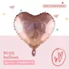 Nuevos Globos de Papel de Aluminio en Forma de Corazón de 18 Pulgadas 2026 para Decoración de Bodas, Promoción del Día de San Valentín y Año Nuevo