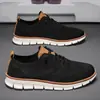 Tamanho 37-48 Sapatos Masculinos de Tamanho Grande para Venda Transfronteiriça, Novos Estilos Britânicos Sapatos Casuais Esportivos, Sapatos Leves de Malha Respirável para Homens