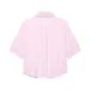 Venta al por mayor 2026 Verano Nueva Ropa Femenina Estilo Europeo y Americano: Camisa de Popelina con Perlas Artificiales 25450