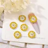Joyería para uñas japonesa nueva aleación estilo retro flor de crisantemo arrugada accesorios DIY accesorios para uñas con gota de aceite venta al por mayor