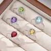 Conjunto de Joias de Ametista Natural Prata de Lei S925 Design de Alto Padrão Topázio Granate em Forma de Gota Colar para Mulheres