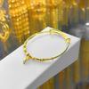 Pulsera de oro de Vietnam lirio mariposa orquídea abierta push-pull roja con sensación de alta gama joyería nueva