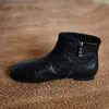 Nuevos Zapatos Planos de Moda 2026 Primavera/Otoño, Punta Redonda, Piel Suave, Cálidos, Cremallera Lateral, Tacón Plano Invisible que Aumenta la Altura