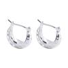 Pendientes Frescos y de Alta Gama de Plata con Diseño de Estrella Calada para Bobina de Mosquito, Pendientes Sencillos, Elegantes y de Moda para Orejas Perforadas sin Pendientes