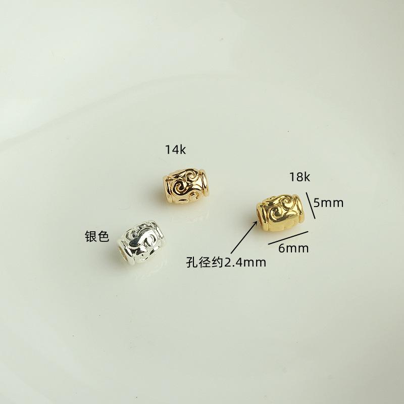 雕花圆桶珠01