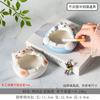 Cenicero de gato bonito, personalizado, creativo, para sala de estar, oficina, escritorio, adornos decorativos, ligero, de cerámica de lujo.