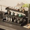 Estante de Almacenamiento para Portavasos Estante de Almacenamiento de Escritorio Almacenamiento de Encimera Multicapa Soporte para Tazas de Té Estante de Almacenamiento para Tazas de Té y Agua para el Hogar