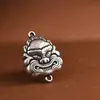Rey Ciervo Dorado Plata Pura Accesorios Vintage León Viejo Tigre Accesorios de Plata Personalizados Accesorios para Collar Hechos a Mano DIY