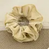 Goma de Pelo de Terciopelo Estilo Coreano Versátil Fruncida para Marcar la Cintura con un Toque de Lujo, Goma para el Pelo de Doble Capa con Bordes Sellados para Coletas y Accesorios Florales para el Cabello