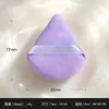 Esponja triangular de terciopelo suelta, caja de regalo de esponja triangular de terciopelo de doble cara para polvo seco, esponja triangular de terciopelo para polvo seco apta para la piel con caja de regalo de lazo