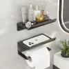 Portarrollos de Papel Higiénico para Baño, Estante de Almacenamiento sin Taladro para Rollos de Papel, Dispensador de Papel Higiénico Doméstico