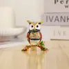 Estilo Europeo Hogar Dibujos Animados Mini Adornos Rama Búho Diamante Caja de Joyería Pequeña Moda Adornos Decorativos Venta al por Mayor