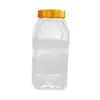 Atacado de fábrica garrafa de poupança de plástico moldado garrafa de plástico transparente 1018ml grau alimentício pote selado para cereais biscoitos
