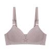 Sujetador cómodo sin aros de acero Sujetador ajustable para mujer Ropa interior fina y sexy Sujetador de copa fina para mujer Sujetador push-up