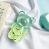 Soporte airbag para teléfono móvil con lentejuelas de lámina dorada, adhesivo retráctil para escritorio, hebilla de anillo de nube a juego de doble color