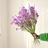 Buquê de Girassol Simulados, Galhos de Lavanda, Arranjo Floral para Sala de Estar, Acessórios para Arranjos Florais Decorativos, Adereços para Fotografia, Decoração de Casamento