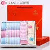 Caja de regalo de toalla Jieliya algodón puro absorbente regalo de boda cumpleaños bienestar empleado compra grupal de empresa toalla