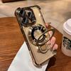 Adecuado para funda de teléfono iPhone 17, Soporte magnético Magsafe transparente en las cuatro esquinas, Funda a prueba de golpes de cobertura total para Apple 18 Pro