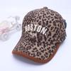Gorra de Comercio Exterior Gorra de Béisbol Infantil Leopardo BOSTON Gorra con Letras Gorra Hip Hop Callejero Sombrero de Sol Primavera Verano