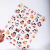 Pegatina de Uña Artística Invierno Cálido Caqui Ruyi Gato Linda Pegatina de Uña Artística Perro Gato Decoración de Uña Adhesiva Impermeable DIY