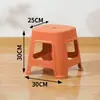 Taburete de Plástico Taburete Engrosado Taburete para Mesa de Comedor del Hogar Taburete Cuadrado Simple Tipo Económico Silla Taburete Alto Taburete Bajo para Adultos Venta al por Mayor