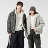 Jaqueta de Inverno Estilo Especial Transfronteiriça Masculina Casual Estilo Casal Marca Tendência Solta Versátil Jaqueta Casaco com Capuz Zuoshandiao Atacado