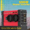 Inversor 300W Convertidor Transfronterizo 12V a 220V110V Pantalla Dual LCD Inteligente 4 USB 4.2A Carga Rápida