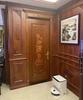Venta al por mayor de tallas de madera Dongyang talladas en madera maciza europea, calcomanías para muebles, decoración de puertas de gabinetes, flores, fondo, pared, techo, esquina, flores