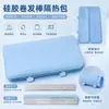 Bolsa de almacenamiento portátil de silicona para viaje para plancha de pelo, rizador y alfombrilla resistente al calor, bolsa de almacenamiento antideslizante y antiquemaduras