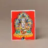 Thangka Cinabrio, Pintura del Quinto Maestro, Farmacéutico Zakiram, Vida Pasada y Vida Presente, Madre Verde Benmingfo, Puede Cambiar la Imagen, Thangka Marea Nacional