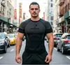 As Novas Calças de Compressão Masculinas da Gymshark, de Secagem Rápida, Respiráveis e Elásticas, Roupas Esportivas de Treinamento de Manga Curta, São um Sucesso Transfronteiriço