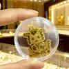 Pegatina de Teléfono de Oro Puro 999 Oro 2mg Princesa Por Favor Hazte Rico Rápido Lámina de Oro Atrae Dinero Pequeño Regalo Promocional Venta al por Mayor desde el Fabricante