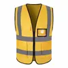 Chaleco Reflectante de Múltiples Bolsillos Ropa de Sanidad Ingeniería de Tráfico Vial Chaleco Reflectante Personalizable