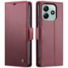 Adecuado para Funda Antirrobo para Xiaomi 14t, Funda de Cuero tipo Flip para Redmi Note 15 Pro, Funda Protectora RFID para Redmi 13