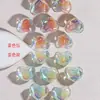 Corazón de Azúcar Bicolor 2.5 Agujero Recto Corazón de Melocotón Facetado Cuentas para Cadena de Teléfono Móvil Llavero Accesorios DIY