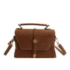 Bolsa de Mão de Luxo Vintage de Nicho para Mulheres, Novo Modelo Primavera 2026, Acabamento Fosco Simples e Versátil, Bolsa Quadrada Pequena Elegante de Ombro Único