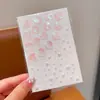 Pegatinas Faciales de Copo de Nieve Plateado, Pegatinas de Árbol de Navidad, Accesorios de Maquillaje Navideño de Diamantes, Atmósfera de Pedrería, Pegatinas Faciales de Diamantes Brillantes para el Rincón del Ojo