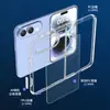 Adequado para Apple Duo Tela Dobrável Esquerda e Direita Capa de Celular Transparente Botão da Câmera iPhone Duo Acrílico Dois em Um