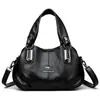 Bolso bandolera multibolsillo de gran capacidad más vendido transfronterizo, bolso de hombro de cuero suave retro, bolso tote de moda para el trabajo, venta al por mayor de fábrica