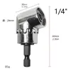 Adaptador de Destornillador en Ángulo de 105 Grados Accesorio para Taladro Eléctrico Pieza de Extensión Adaptador de Ángulo Bit de Destornillador Curvo