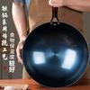 Olla de Hierro Redonda Antigua para Cocinar sin Recubrimiento, Seleccionada Cuidadosamente, Azul a la Parrilla, para Restaurante Casero, Estufas de Gas, Cocción al Vapor y Fritura, Ligera y Antiadherente