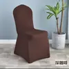 Funda de silla de seda de leche transfronteriza, funda de silla elástica engrosada de cobertura total para boda, funda universal para banquete, funda de silla para conferencia de hotel