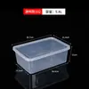 Caixa Selada Transparente de PP de Grau Alimentício para Conservar Frescos Retangular Caixa de Armazenamento para Geladeira Aquecimento no Micro-ondas Congelamento com Tampa Armazenamento
