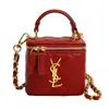 Bolso Caja Estilo Chanel de Venta Caliente en Transmisión en Vivo Transfronteriza para Mujer, Bolso de Hombro y Cruzado con Diseño de Acolchado Ysl con un Toque de Lujo